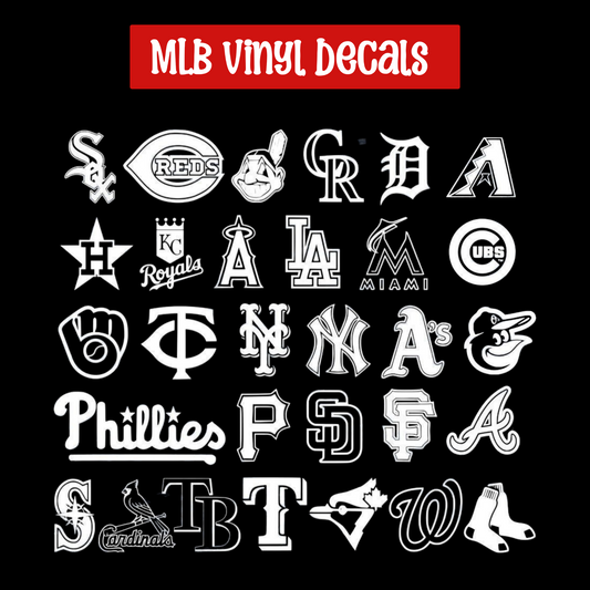 ⚾ MLB Team Logo Vinyl Decal